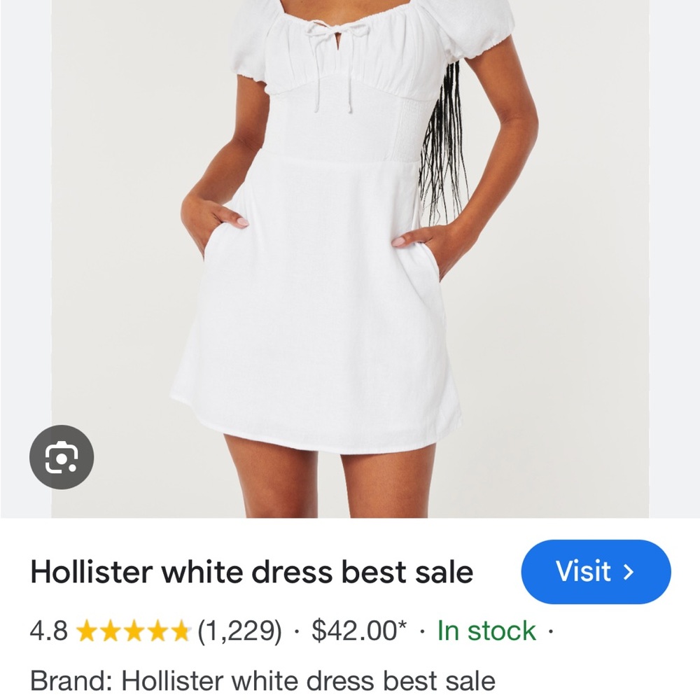 Hollister white Sofia dress / romper - Picture 2 of 7